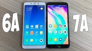 Xiaomi Redmi 6A vs Huawei Honor 7A  ЧТО ВЫБРАТЬ СРАВНЕНИЕ [upl. by Annaeoj260]