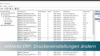 eNVenta ERP ✅ Druckereinstellungen ändern [upl. by Shah515]