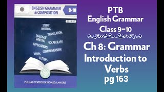 English Grammar PTB Class 910 Verbs Page 163 [upl. by Haya]