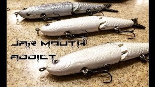 Lure Making 6quot Shad Swimbait from Sculpey clay master mold [upl. by Nairod492]