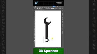 Designing a 3D Spanner in Adobe Illustrator [upl. by Lauder]