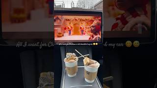 All I want for Christmas is youuuu  Tesla  hot chocolate  christmas christmasmovies travel [upl. by Etnad]