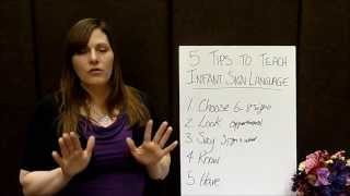 5 Tips to Teach Infant Sign Language [upl. by Janek]