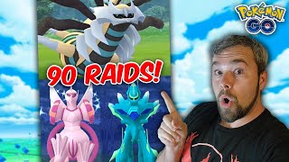 90 Origin Dialga Palkia amp Giratina Raids Completed We got a Shundo Check Pokémon GO [upl. by Mehta]