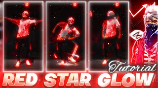 Smooth Red ♥️ Neon Glow ✨ With Stars Effect  Glow Editing In Capcut 🔥 AG creators [upl. by Isewk]