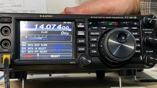 HowTo setup your Yaesu FT991A for the FT8 data mode and WSJTX [upl. by Nyliuqcaj]