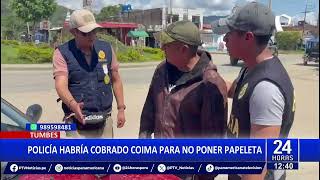 Policías detenidos por presunto cobro de coimas para evitar papeletas en Tumbes y Satipo [upl. by Gelhar]