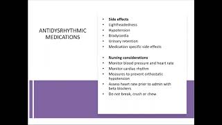 ANTIDYSRHYTHMIC MEDICATIONS AND QUIZ FOR THE NCLEX [upl. by Aeirdna]