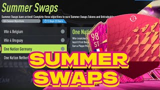 FIFA 22 HOW TO COMPLETE SUMMER SWAPS FAST AND EASY [upl. by Ardnas]