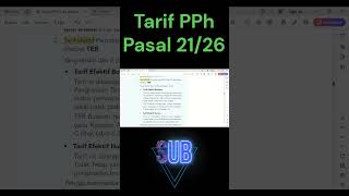 Tarif PPh Pasal 2126 [upl. by Oiromed]