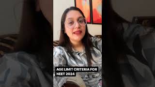 Age Limit Criteria for NEET 2024  Clear Cut Information Dont Panic [upl. by Ahselrac]