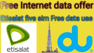 how to get free data full😜 speed etisalat five sim free gb data infomisk6093 [upl. by Wesley]