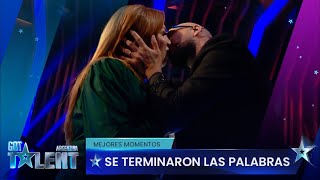 El romántico beso de Abel Pintos y Lizy Tagliani en Got Talent Argentina 2023 [upl. by Aem]