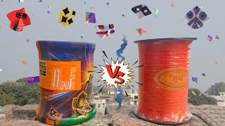 Monofil vs Super manjha  Monofil vs Super Gattu Review  Manjha Review  Big Kite  Kite Flying [upl. by Id]