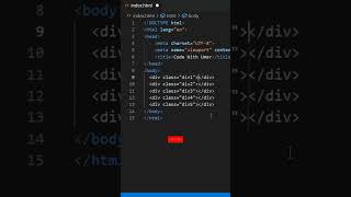 Create multiple div in one second👀 subscribehtml coding [upl. by Olin]