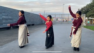 New Tibetan Remixed Gorshey  First time  Paris  Danse Tibétaine par des enfants 🌻 [upl. by Capp]