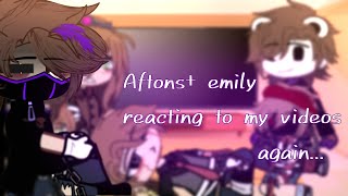 Aftonshenry reacting to my videos  again  aftonsemily GC [upl. by Vasti]