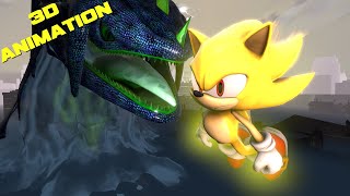 SFM Sonic Adventure 1 Recreation Super Sonic VS Perfect Chaos and Ending [upl. by Lasky]