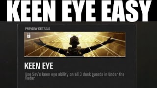 How to quotuse sevs keen eye ability on all 3 desk guardsquot bo6 keen eye challenge guide [upl. by Fakieh]