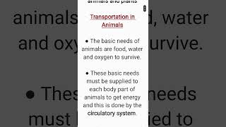 How Transportation in animals takes place Class 7 ScienceTransportation in Animals and Plants [upl. by Jillian]