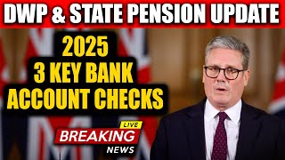 State Pension Warning 2025 DWP Introduces 3 Key Rules for Pensioner Bank Account [upl. by Brewer]