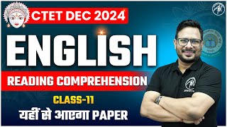 English  Reading Comprehension Class11 for CTET DEC 2024 by Adhyayan Mantra [upl. by Webster]