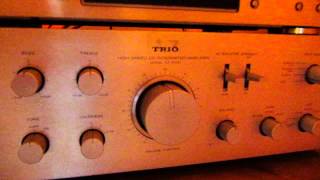 Vintage Trio Kenwood KA8100 amplifier test Japan 100v [upl. by Lori639]