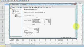 SPSS VideoSeminar  Teil 33 Inferenzstatistik  KruskalWallis H [upl. by Norreht408]