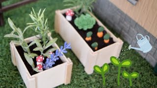 Miniature Garden Box Tutorial Schleich Stable Accessory [upl. by Verdie914]