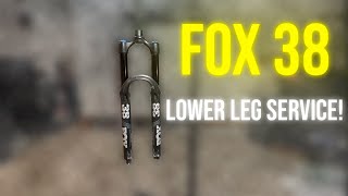 Fox 38 Lower Leg Service  Easier Than You Think Do It Yourself mtb mountainbike diy bike [upl. by Birgitta]