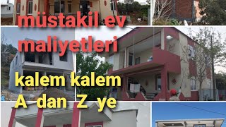 müstakil ev maliyeti 1bölüm betonarmeevmaliyetleri müstakilevyapımı kabainşaatmaliyetleri [upl. by Marchelle]