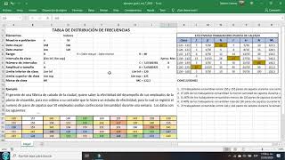 TABLA DE DISTRIBUCIÓN DE FRECUENCIAS [upl. by Lucian948]