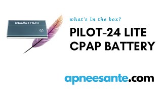 CPAP Battery Pilot24 Lite from Medistrom whats in the box [upl. by Farlie557]