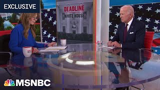 EXCLUSIVE Watch President Bidens full interview with MSNBCs Nicolle Wallace [upl. by Clareta]