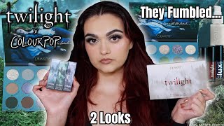 COLOURPOP X TWILIGHT FULL COLLECTION REVIEW 2 LOOKS amp SWATCHES [upl. by Salokin240]