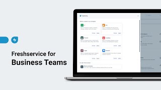 Freshservice for Business Teams [upl. by Judon486]