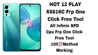 Infinix HOT 12 PLAY X6816C Frp Bypass With Free Tool Easy Method🆓✅💯 [upl. by Anera]