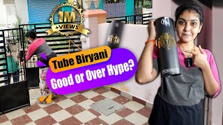 Tube Biryani Is Really Good Or Over Hype  1st Time Food Review  Hemas Diary [upl. by Bough]