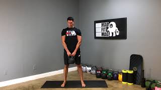 Kettlebell Deadlift to Sprawl Exercise Demonstration [upl. by Pavlov]