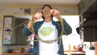 How to make a willow wreath base from scratch [upl. by Liuqnoj]