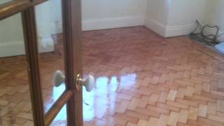 Parquet Floor Sanding in Wrexham North Wales [upl. by Allare]