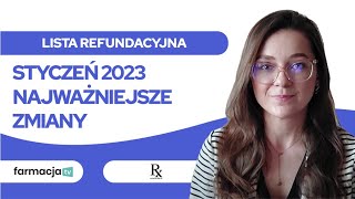 Lista refundacyjna styczeń 2023  najważniejsze zmiany [upl. by Yehtomit]