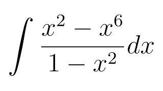 Integral of x2  x61  x2 [upl. by Kavanagh]