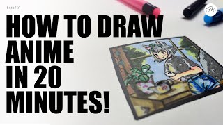 How to draw anime in 20 minutes [upl. by Lillie]