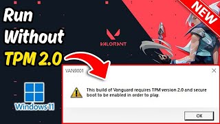 How to play valorant on windows 11 without tpm 2024  Easy Way [upl. by Irihs210]