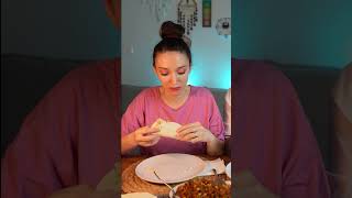 Pilavlı Taco 😲 food recipe asmr tacos mexico rice [upl. by Fawnia974]