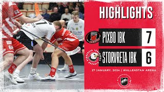 Highlights Pixbo IBK vs Storvreta IBK 76 [upl. by Honebein57]