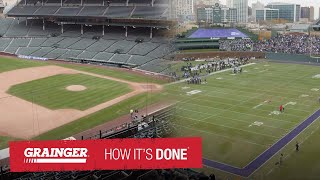 Converting a Baseball Field to Football  Grainger How Its Done [upl. by Rickie]