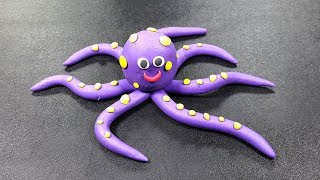 Octopus Clay Tutorial  Clay Toys Making For Kids  Polymer Clay Tutorial [upl. by Schmitz]