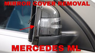 Mercedes Benz Mirror cover and glass removal [upl. by Gilmore]